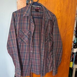 Tony Hawk Blue and Red Plaid Shirt